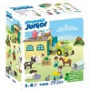Playmobil Junior: Farm Adventure with Tractor, Trailer, and Animal Friends 71656