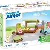 Playmobil Junior: Organic Market Stall & Forklift 71691
