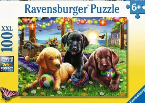 Ravensburger Puzzle 100 Piece Puppy Picnic