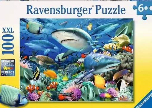Ravensburger Puzzle 100 piece Shark Reef