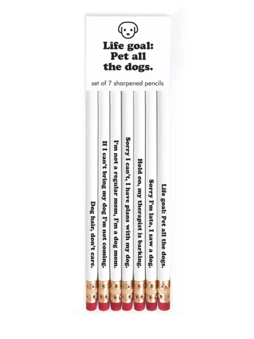Snifty Pencil Set: Life Goal Pet All the Dogs