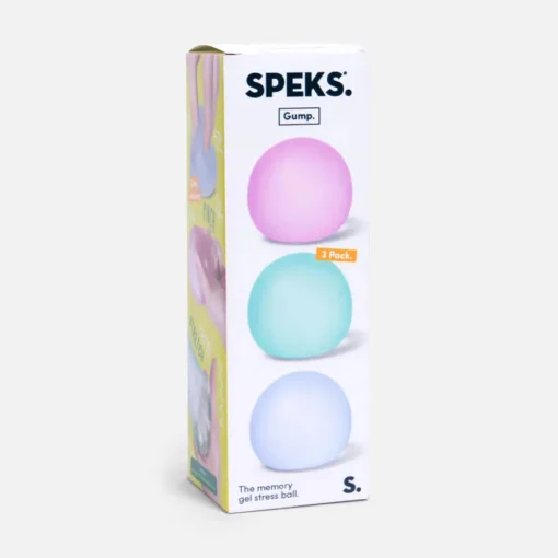 Speks Gump Memory Gel Stress Ball 3 Piece Set: Multi